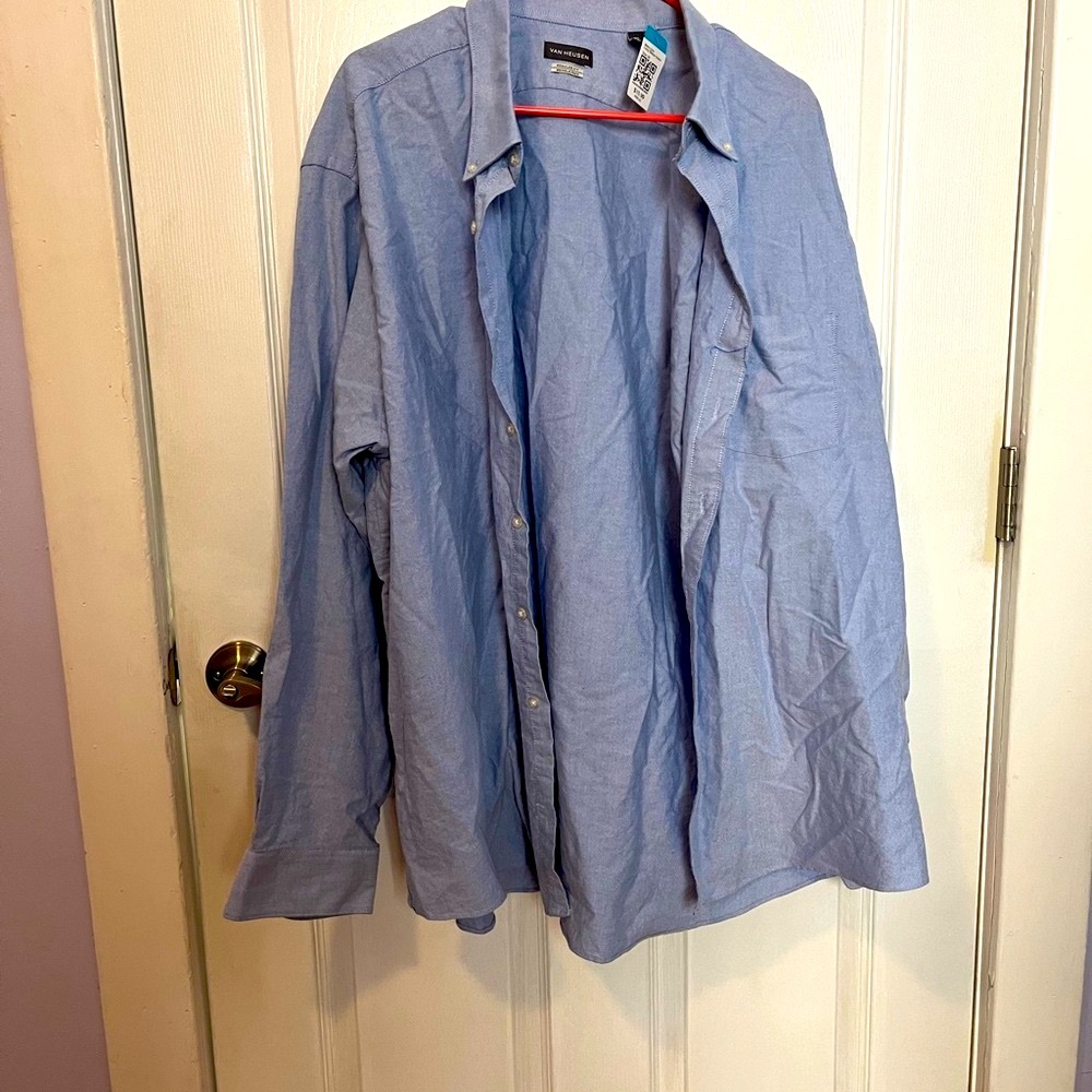 Men's Blue Button-Up Shirt
